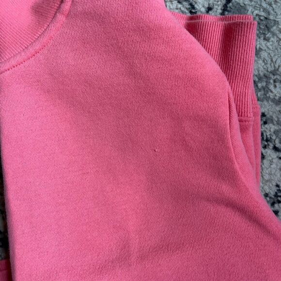Small Amazon Essentials Pink Coral long sleeve lightweight fleece quarter zip - Picture 6 of 7